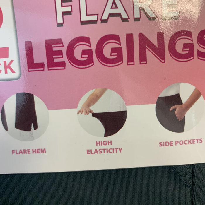 2 Pack Youth Flare Leggings