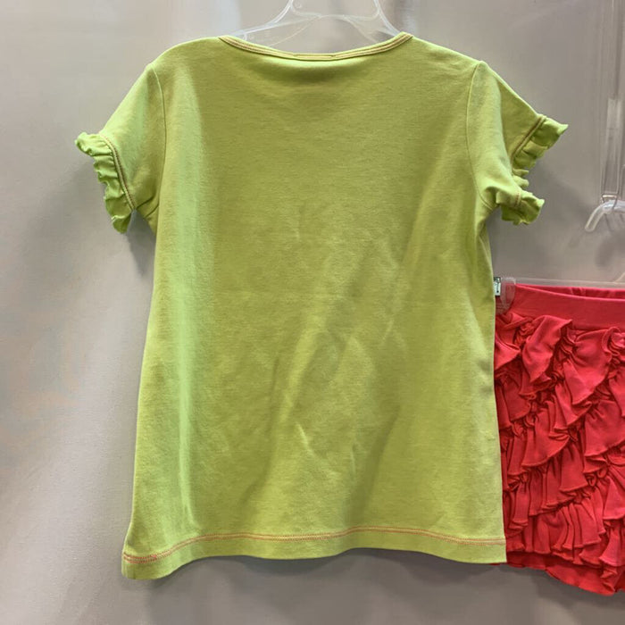 2 Pc Skort Ruffles and Octopus Shirt