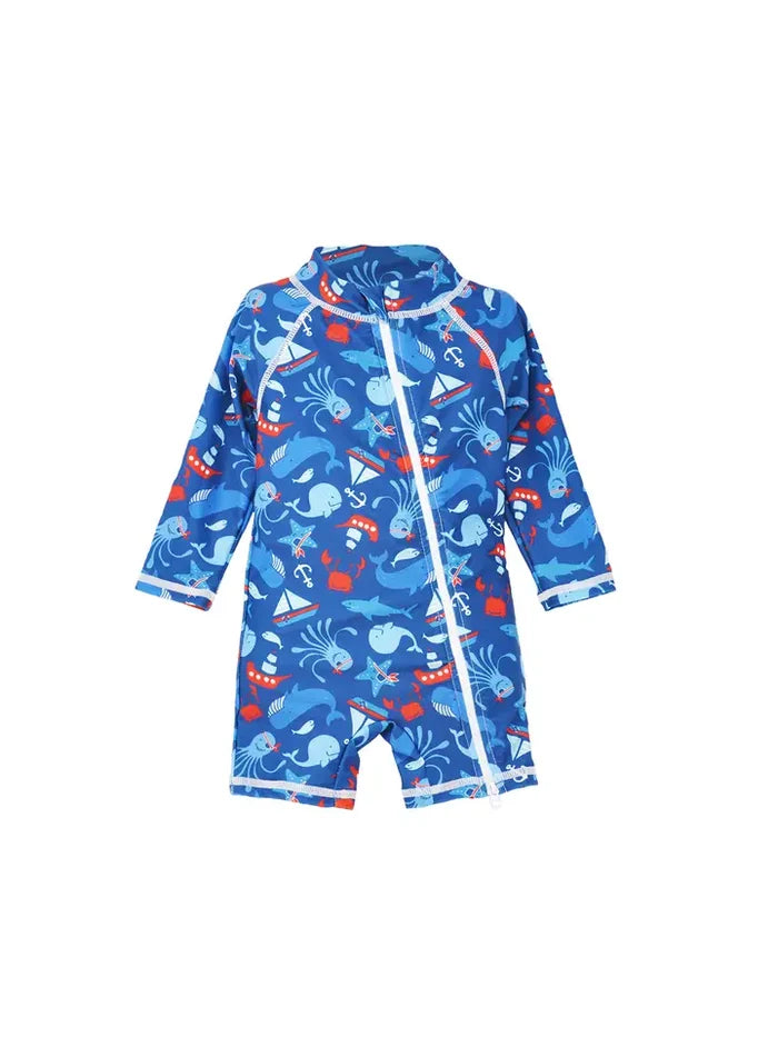 Boys Shortie Surf Swimsuit - Nautical Fun