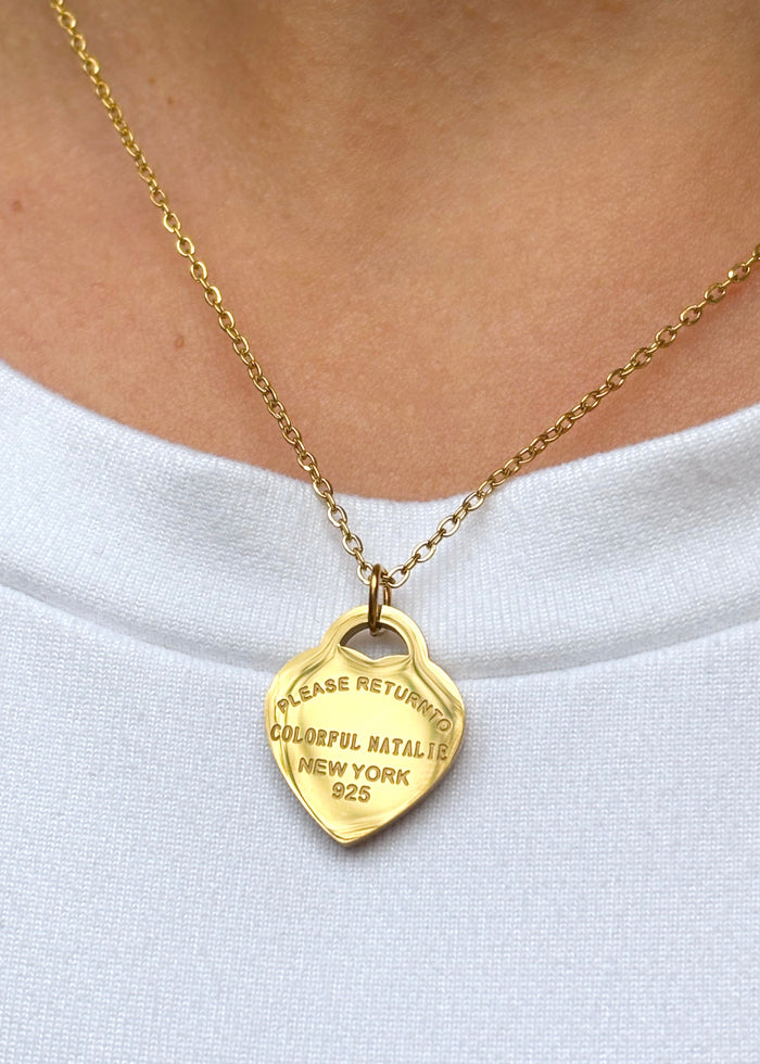CN Gold Heart Necklace