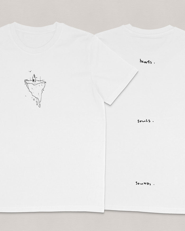 Hearts Souls Sounds T-shirt - Bingo Merch