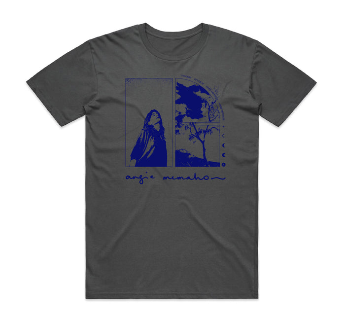Light Again Dark Blue Print T-Shirt - Bingo Merch