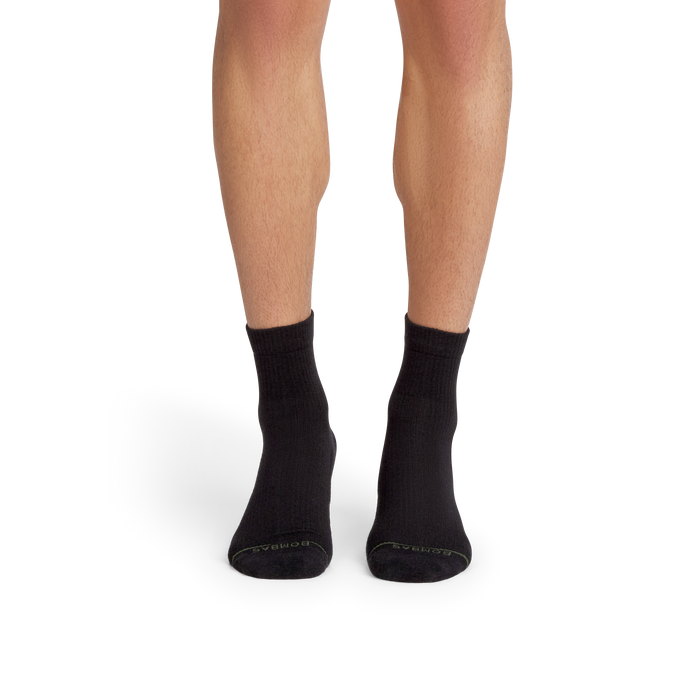 Men's Merino Wool Blend Modern Rib Quarter Sock 4-Pack