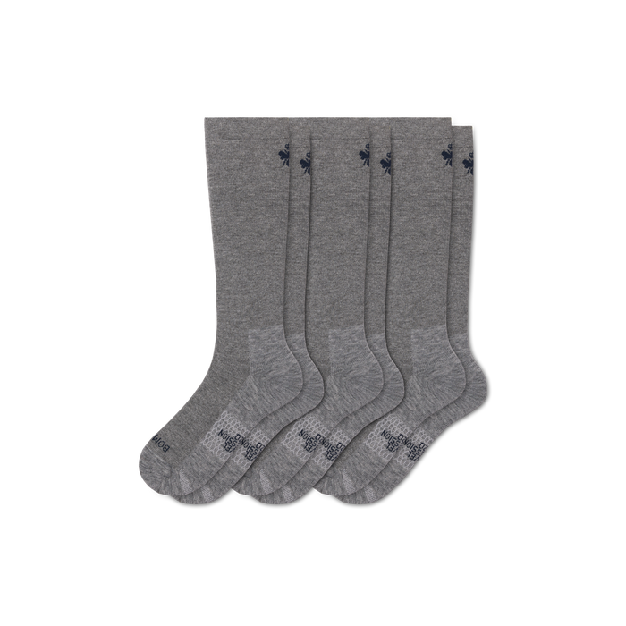 Men's Travel Compression Knee High Sock 3-Pack (15–20mmHg)