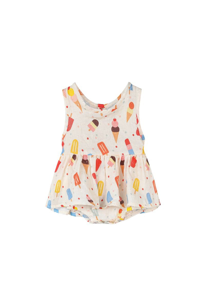 NELLIE ONESIE DRESS - Cream