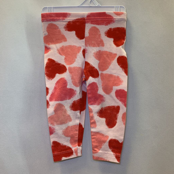 Pants Leggings Hearts Print Valentines