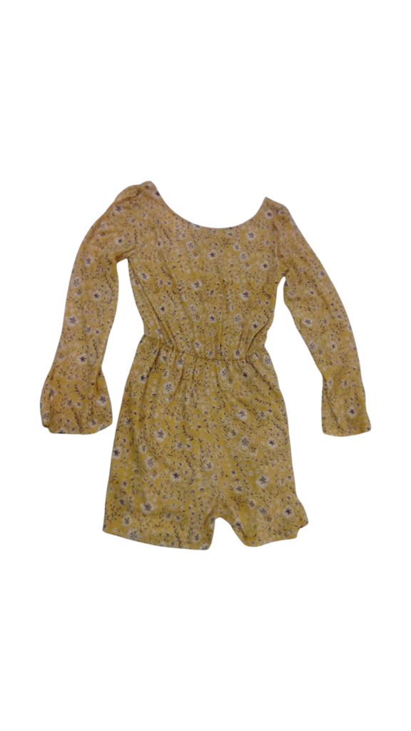 Romper: Yellow Flowers