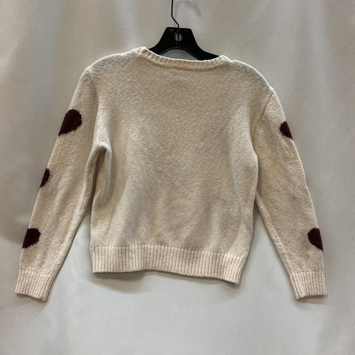 Shirt: Heart Long Sleeve Sweater