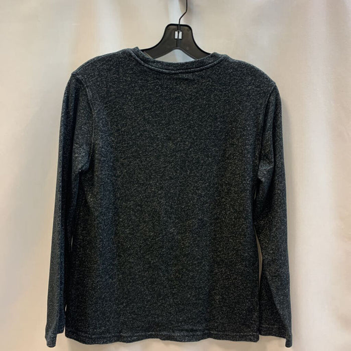 Shirt: Heathered Crew Pocket Long Sleeve
