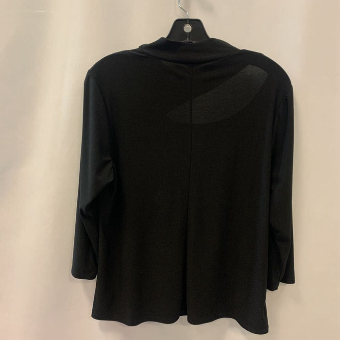 Shirt: Long Sleeve Mock Neck Cut Out