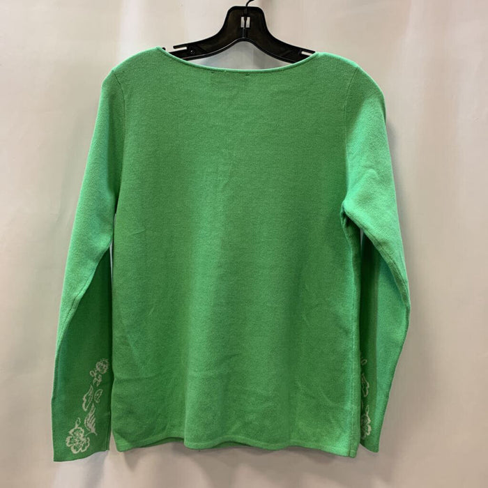 Sweater: Split Neck Jacquard