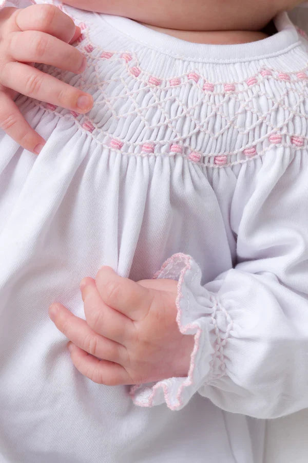 Sweetly Smocked Greeting Gown