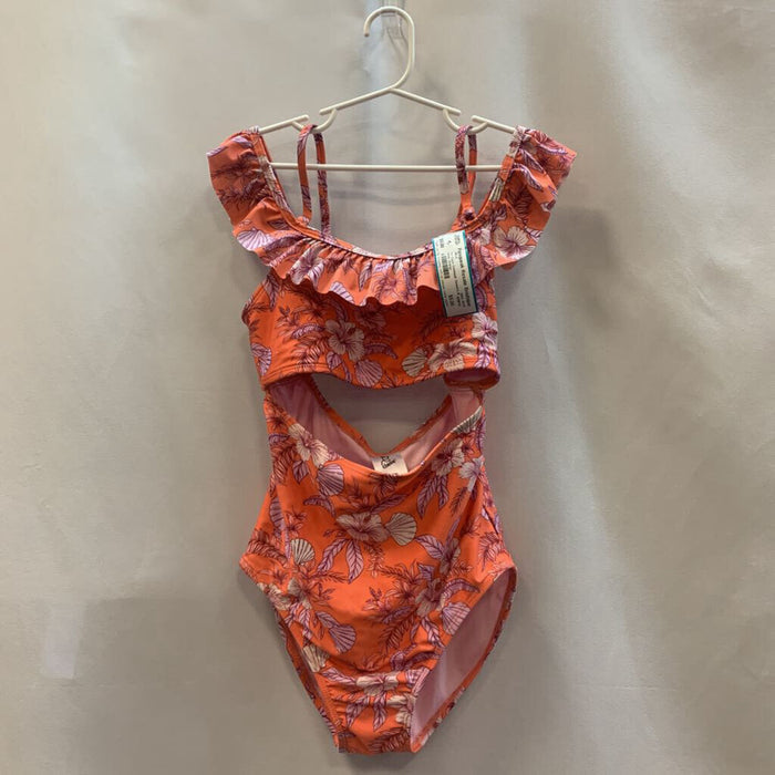 Swimsuit: flowers & shells