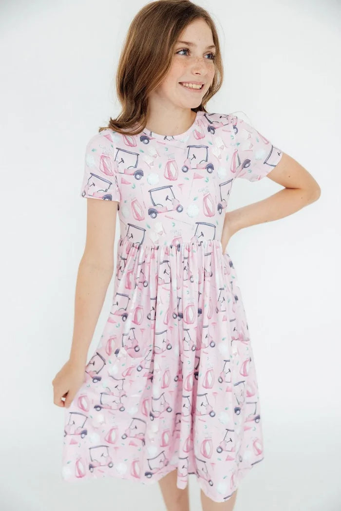 TEE TIME S/S POCKET TWIRL DRESS