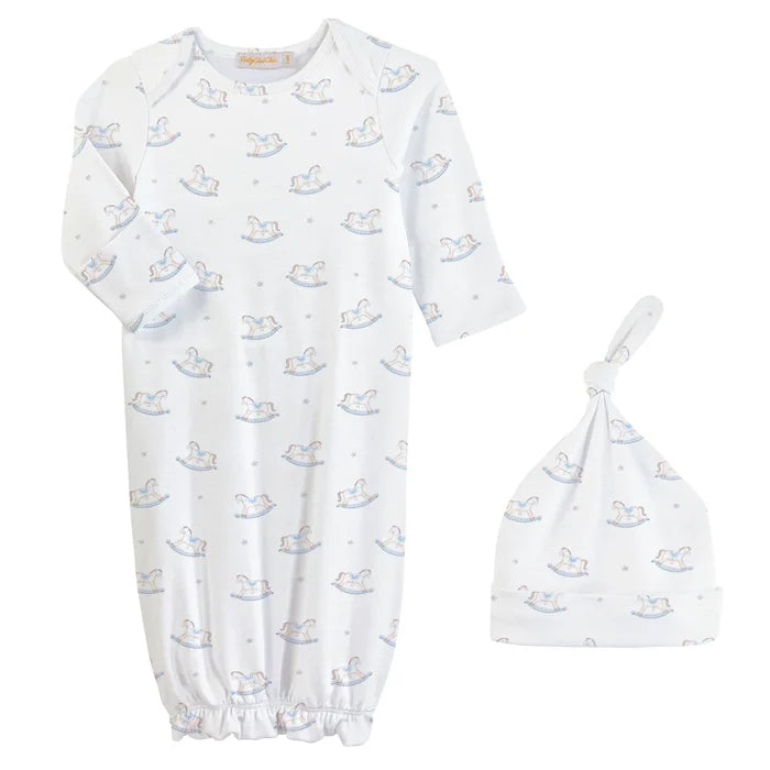 Tiny Rocking Horses Gown and Hat Set