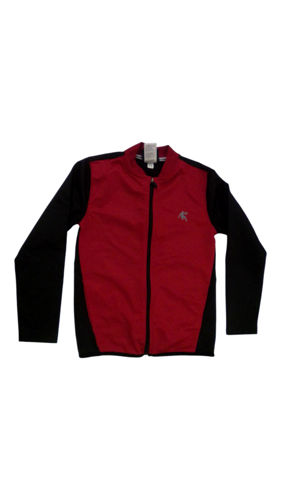 Zip-Up Jacket: Red/Black