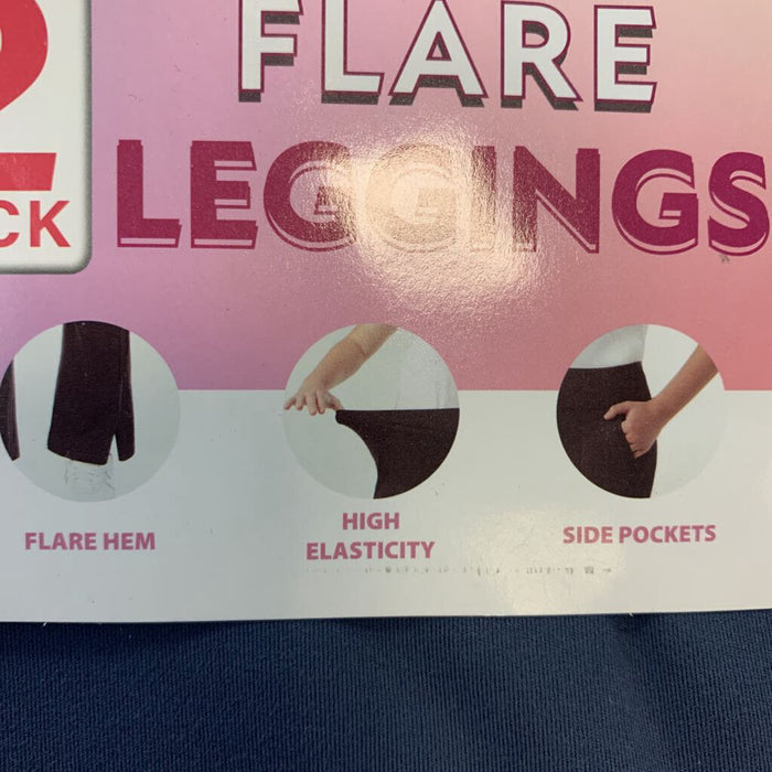 2 Pack Youth Flare Leggings