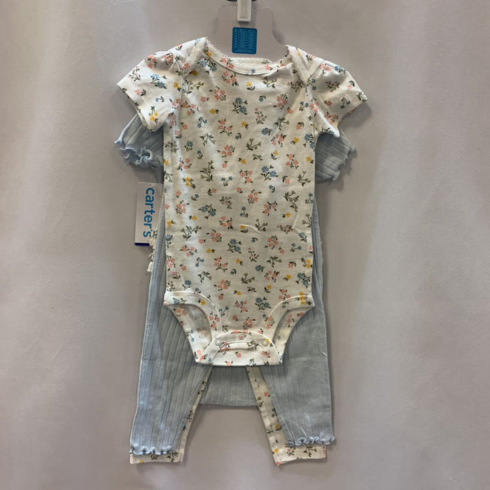 4 Pc Layette Set Lemon and Flowers