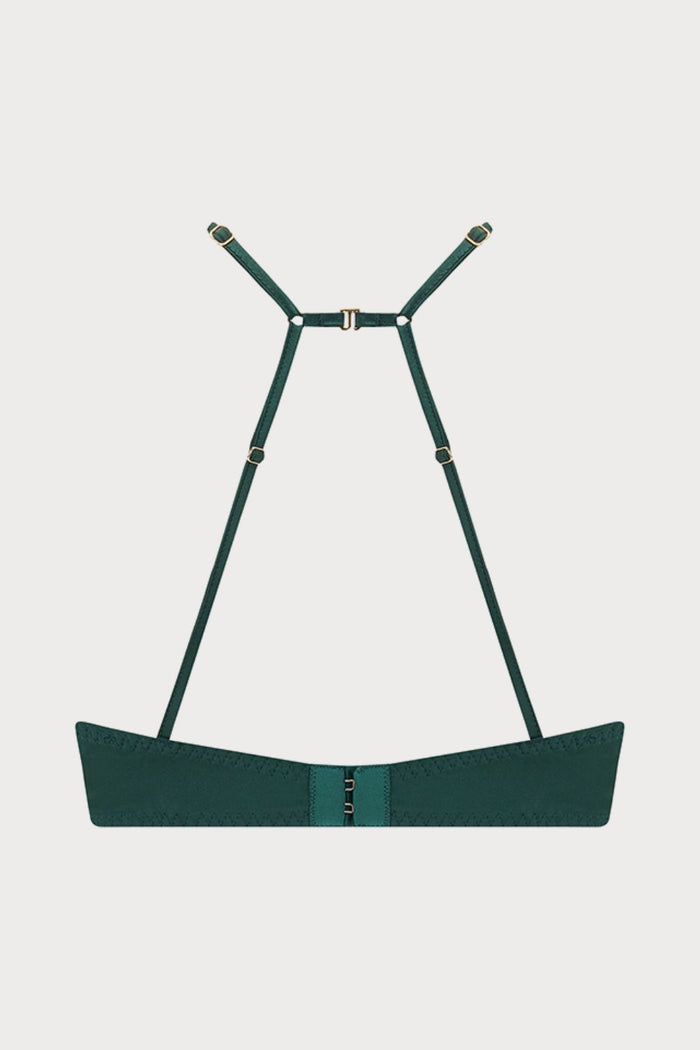 Coco de Mer Athena Quarter Cup Bra Deep Green