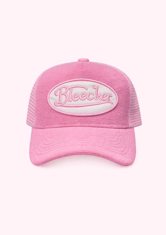 Bleecker Pink Terry Trucker Hat