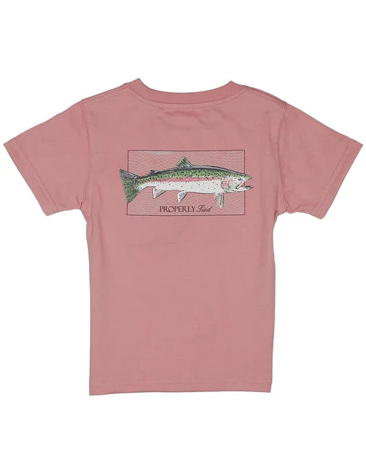 Boys Rainbow Trout SS Salmon