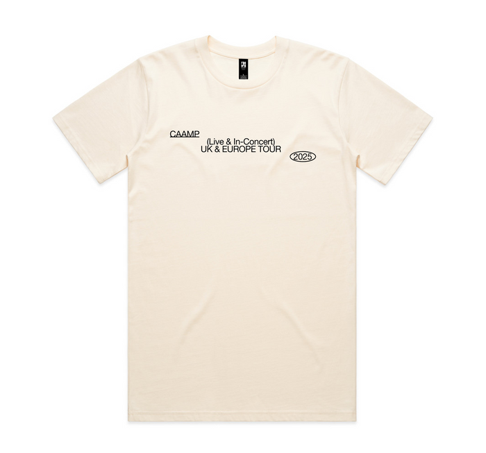 Caamp EU/UK Tour 2025 T-Shirt - Bingo Merch