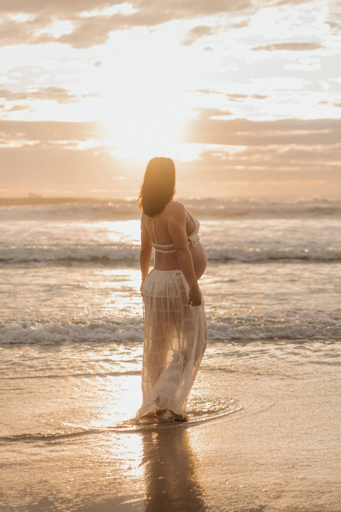 Open Back Maternity Photoshoot Dress Hire
