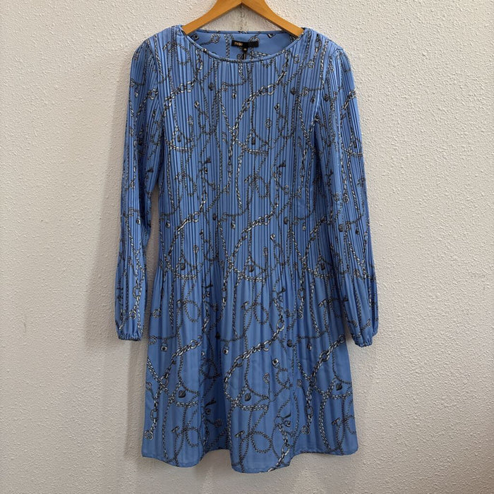 chain print pleated