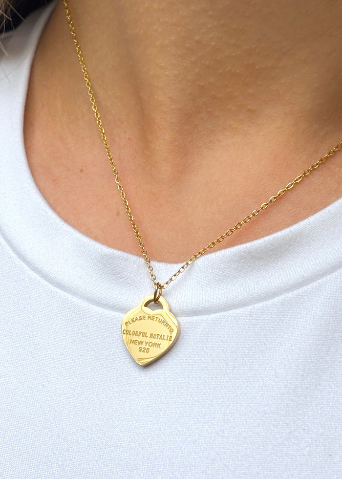 CN Gold Heart Necklace