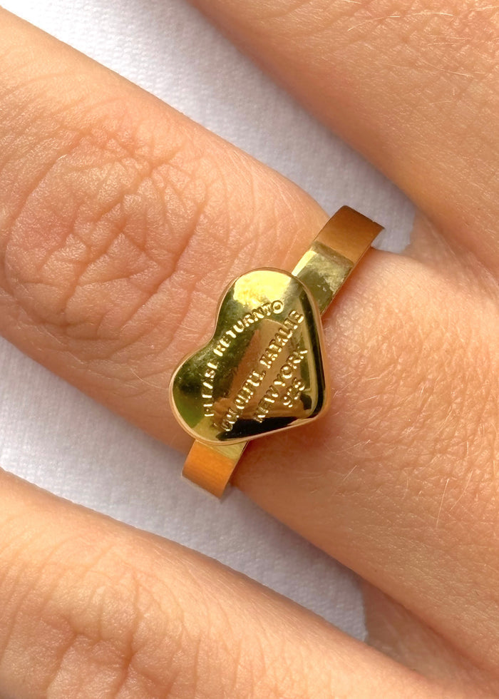 CN Gold Heart Ring