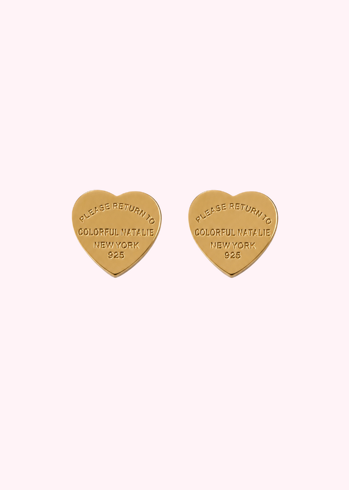 CN Gold Heart Studs