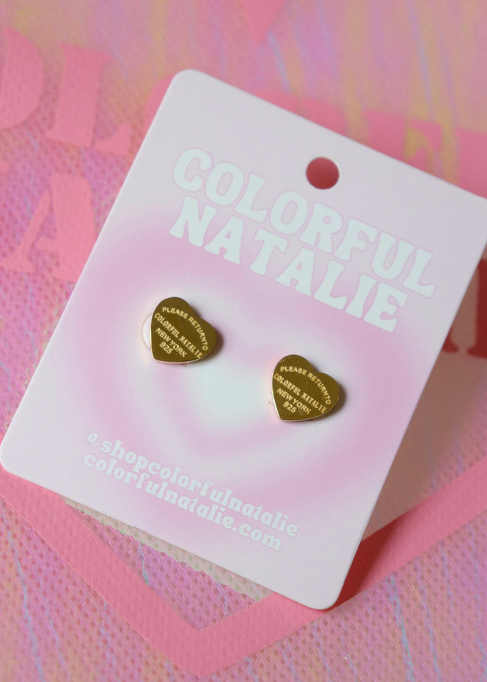 CN Gold Heart Studs