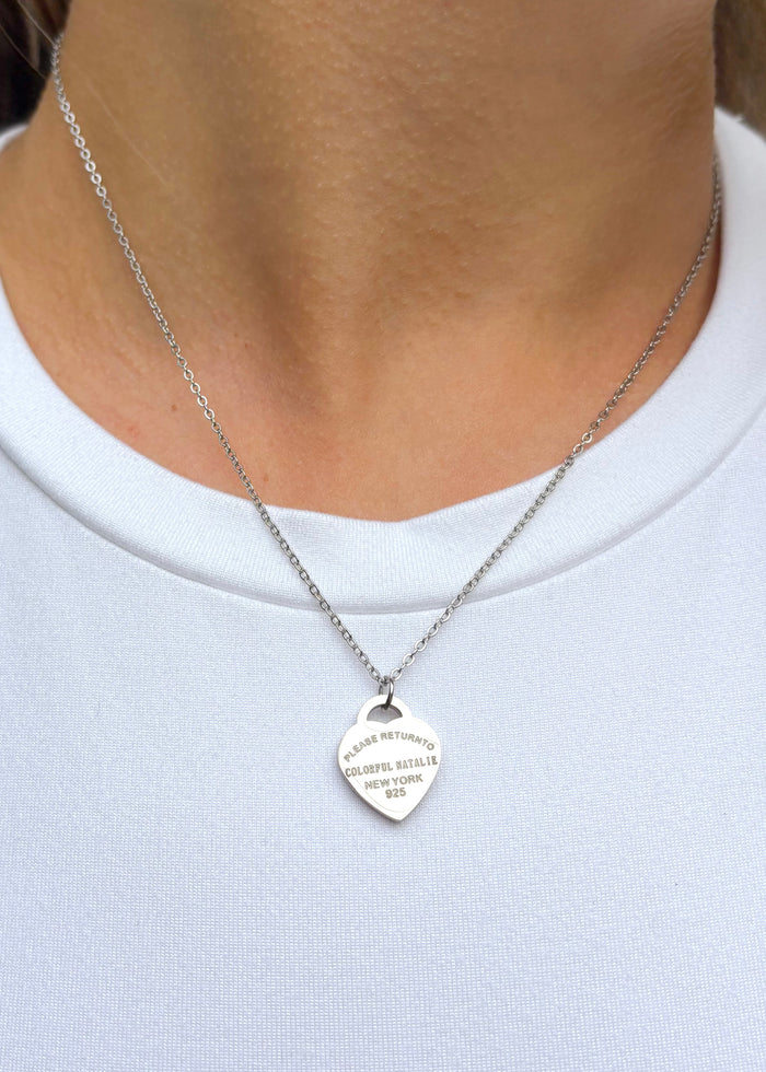 CN Silver Heart Necklace