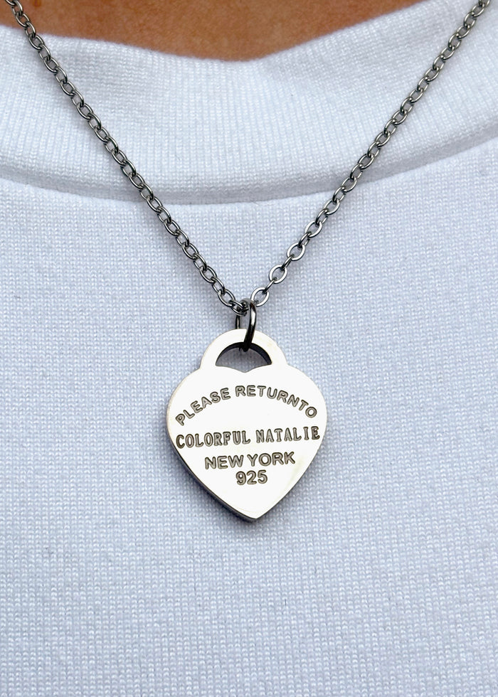 CN Silver Heart Necklace