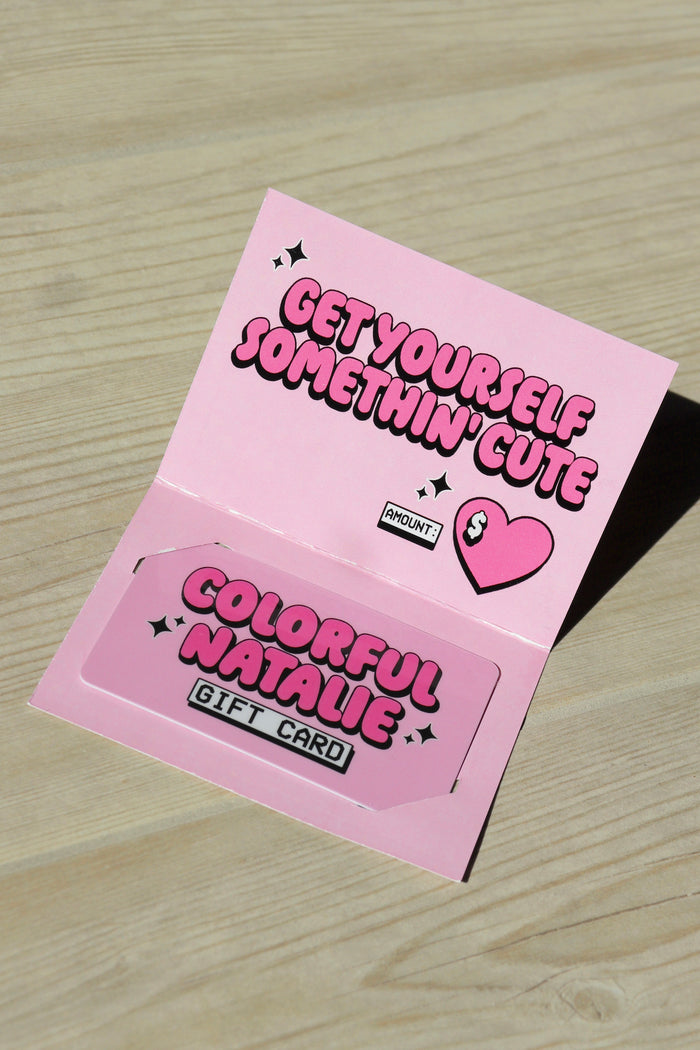 Colorful Natalie Physical Gift Card