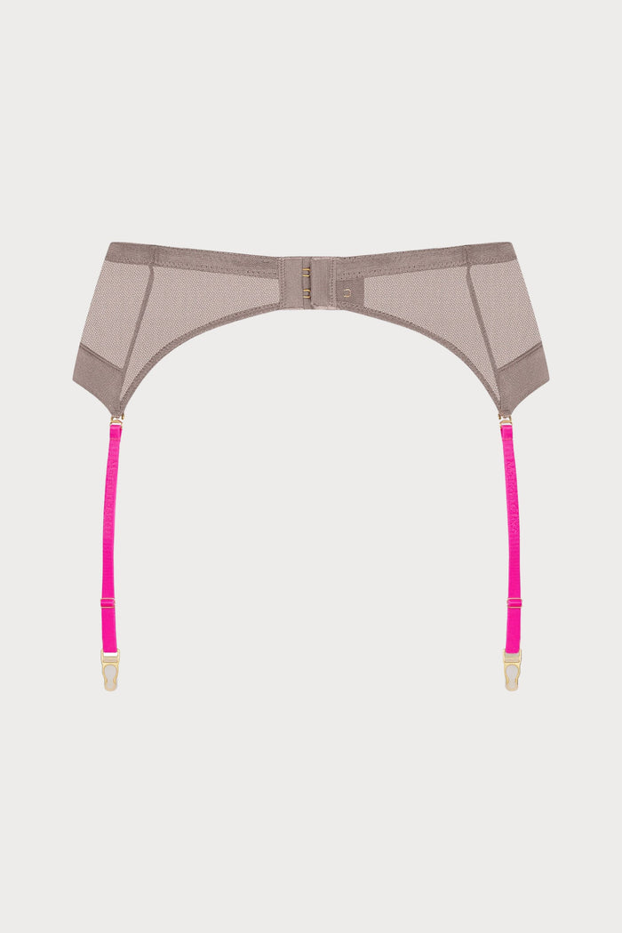 Corps à Corps Suspender Belt Ginger Snap/Neon Pink