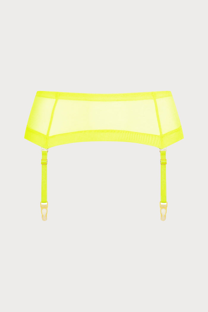 Maison Close Corps à Corps Neon Suspender Belt Yellow