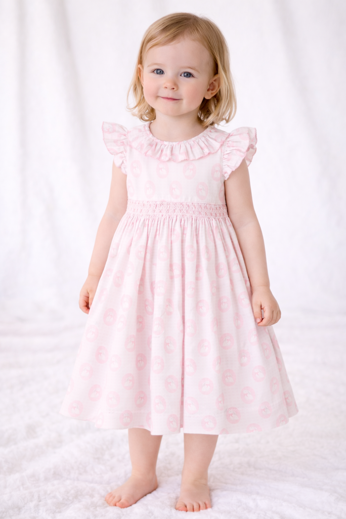 Dainty Bunny Smocked Jenny Dress