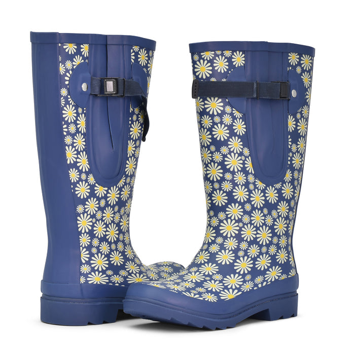 floral wellies