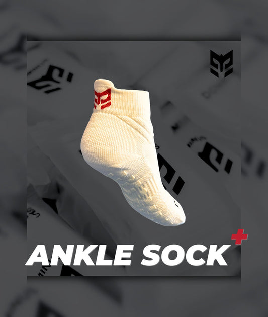 DOMINUS Performance+ Ankle Grip Socks – Anti-Slip Training Socks