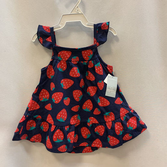 Dress: Sleeveless Strawberries NWT