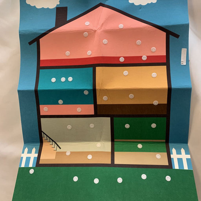 Felt House Poster with Velcro Attachments