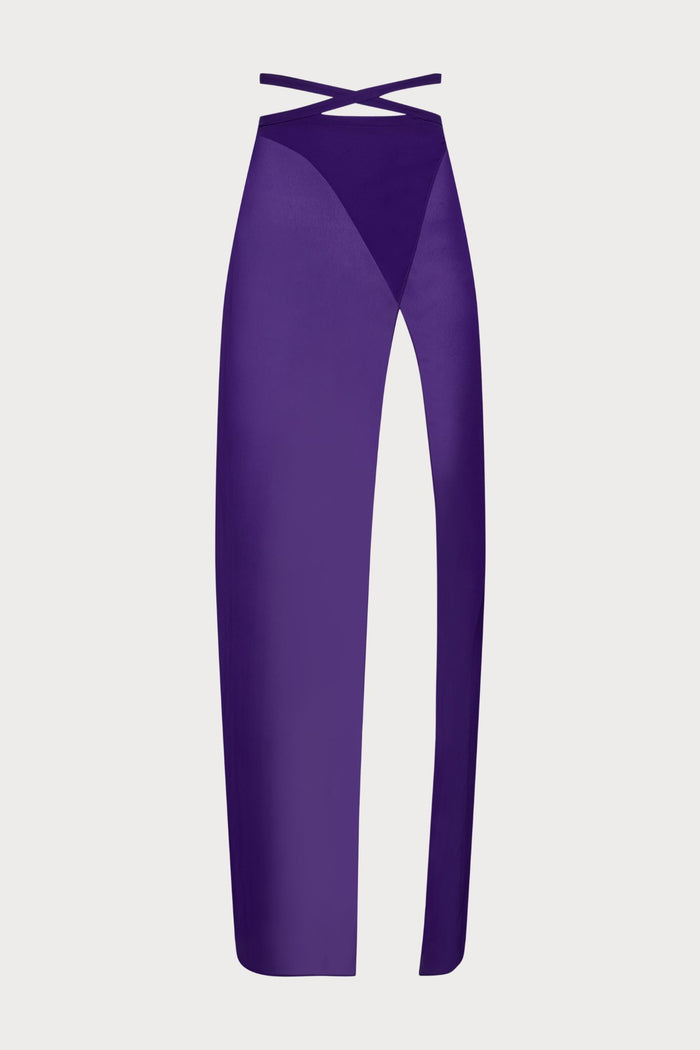 Maison Close Fever Long Wrap Beach Skirt in Purple - Naughty Knickers