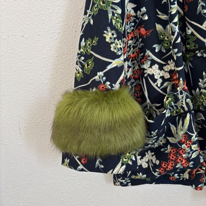 floral/print/faux fur