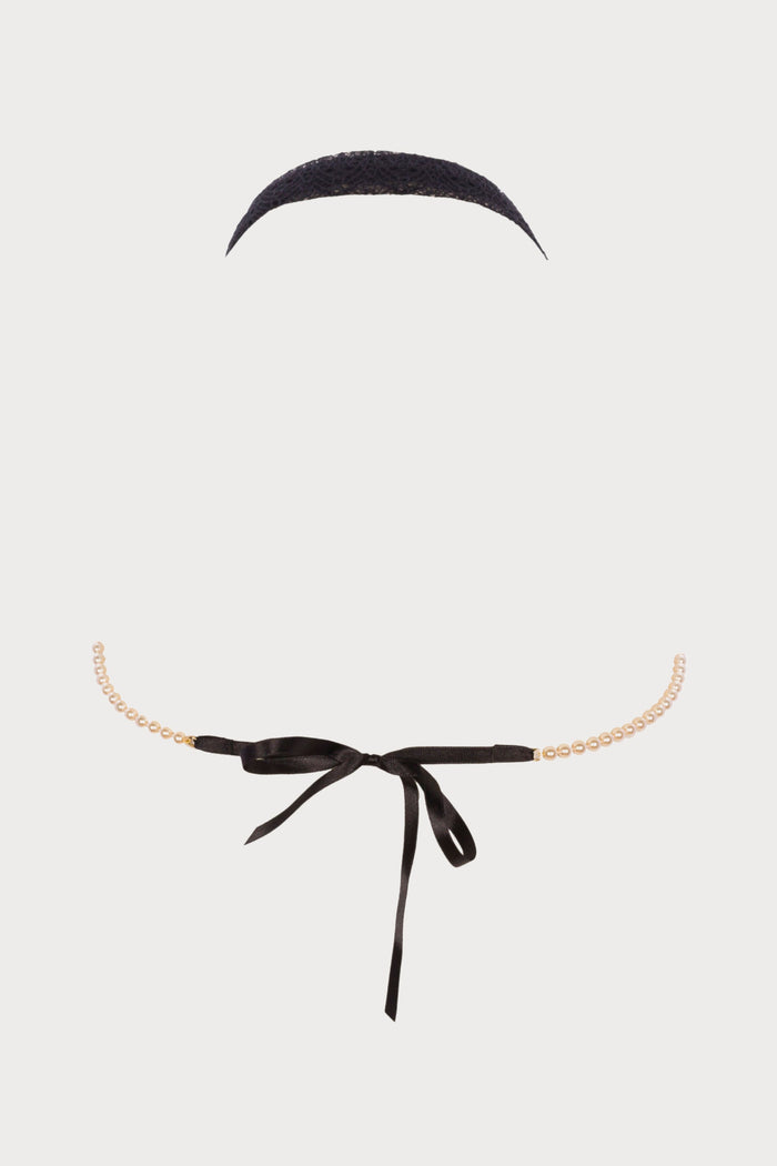 Bracli Geneva Black Lace Bra with Pearls