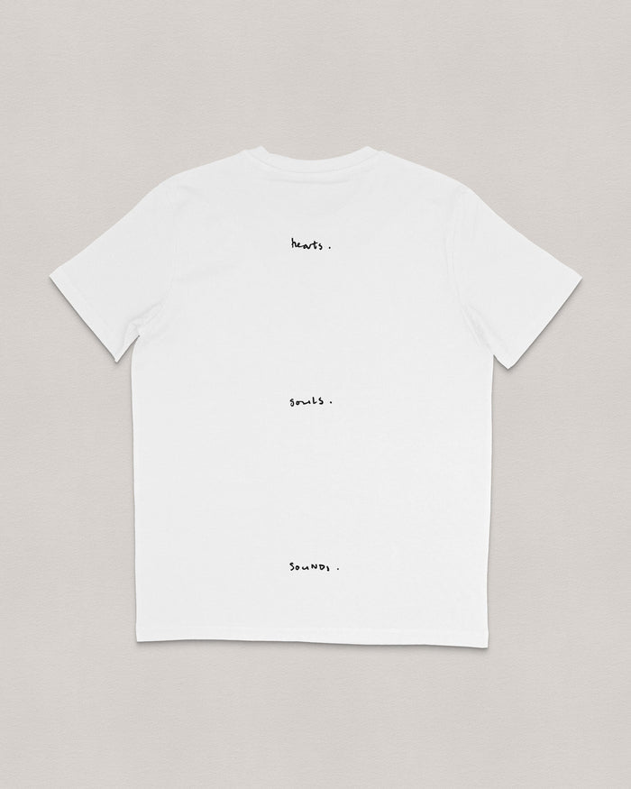 Hearts Souls Sounds T-shirt - Bingo Merch