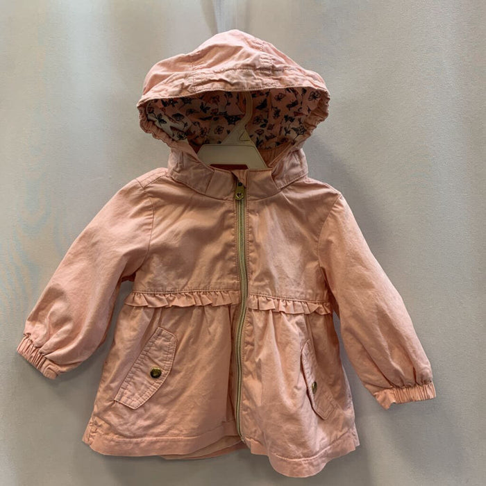 Jacket: Hooded Ruffled Waist