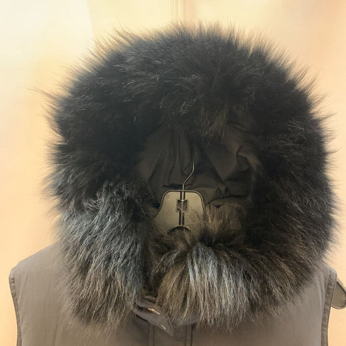 Jacket: Vest Faux Fur Hood
