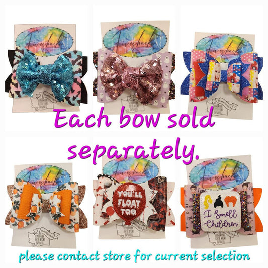 Large Fabric Hair Bows
