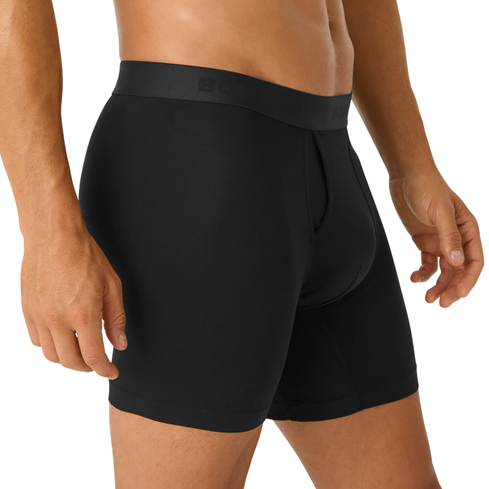 Men's Cotton Modal Blend Boxer Brief 6" 6-Pack
